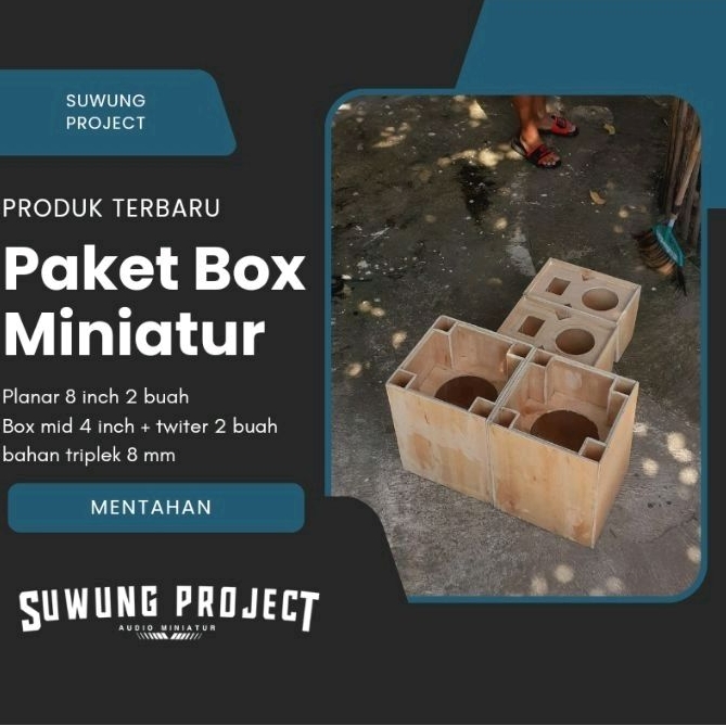 Paket Box Speaker Miniatur
