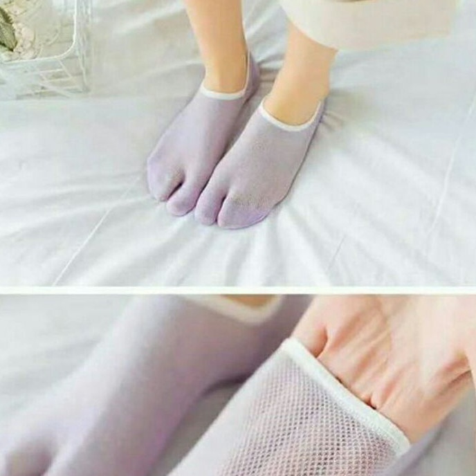 Terkini kaos kaki jempol pendek wanita hidden socks invisible