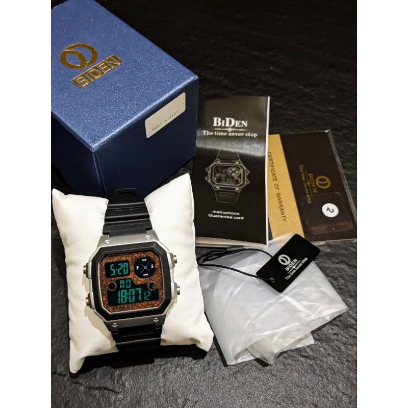 [SOLD] Jam tangan BIDEN 001 Modifikasi fullset like new Preloved
