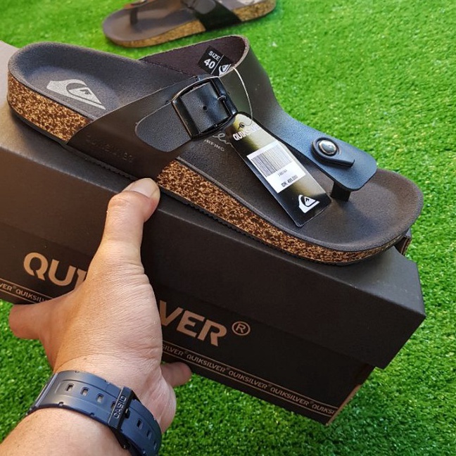 Star Seller SANDAL KULIT KUIKSILVER PREMIUM 1