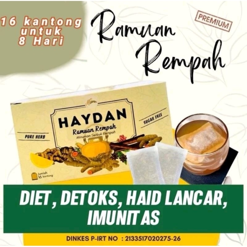 HAYDAN|RAMUAN REMPAH|TEH DIET DETOK