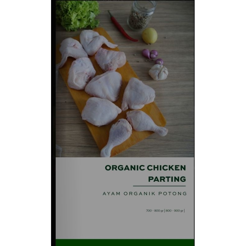 

Berkah Chicken Organic Potong 10/Ayam Organik Potong 10 berat 1000 gr-1100 gr/Ayam Organik Medan