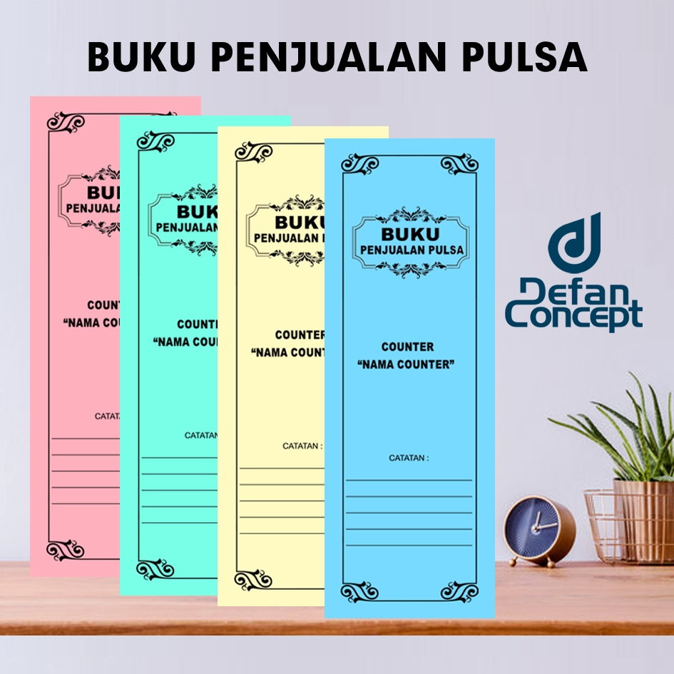 

BUKU PENJUALAN PULSA / FREE CUSTOM NAMA KONTER/TOKO