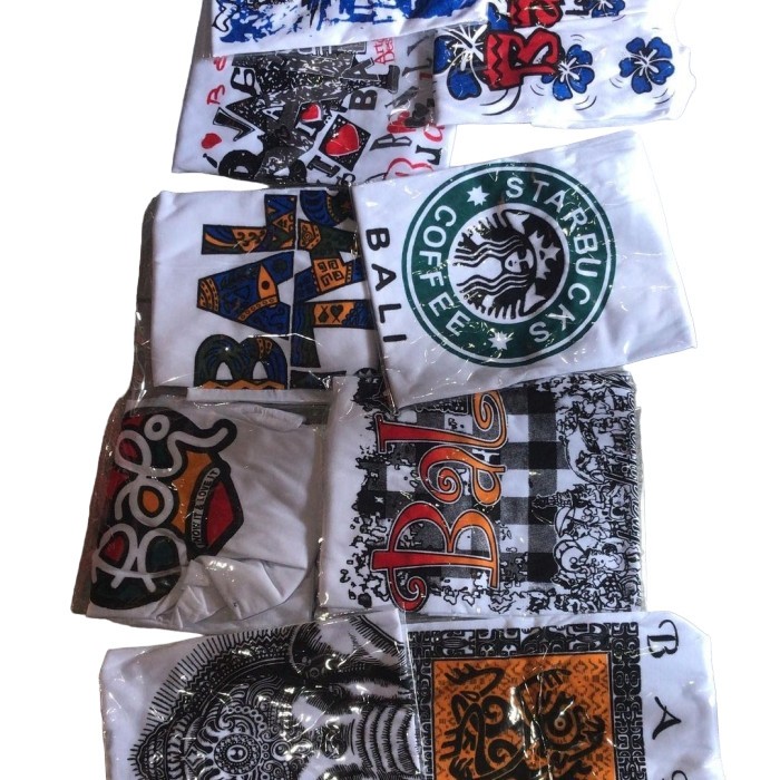 kaos oleh oleh bali pria dan wanita ukuran  S sampai XXL