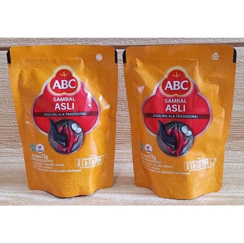 

ABC Sambal Asli kemasan 75gr