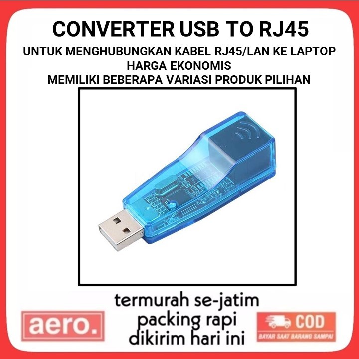 Converter USB to LAN RJ 45 adaptor usb ke lan RJ-45