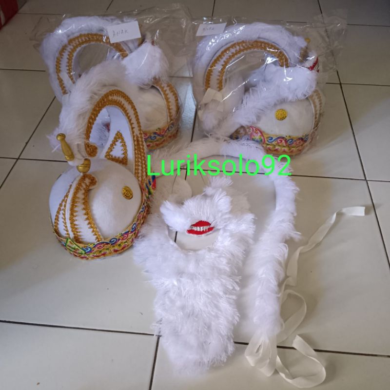 Irah irahan / Kuluk Anoman Anak dan Dewasa (Irah - irahan, Bulu Dada, ekor + Congot)