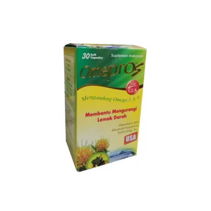 Omepros Soft Capsules 30 / Obat Kolesterol / Menurunkan Lemak Darah