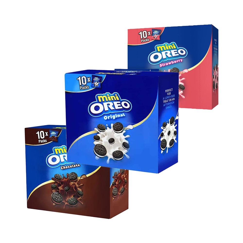 

Mini Oreo Biskuit Strawberry Pcs 20.4g isi 10Pcs