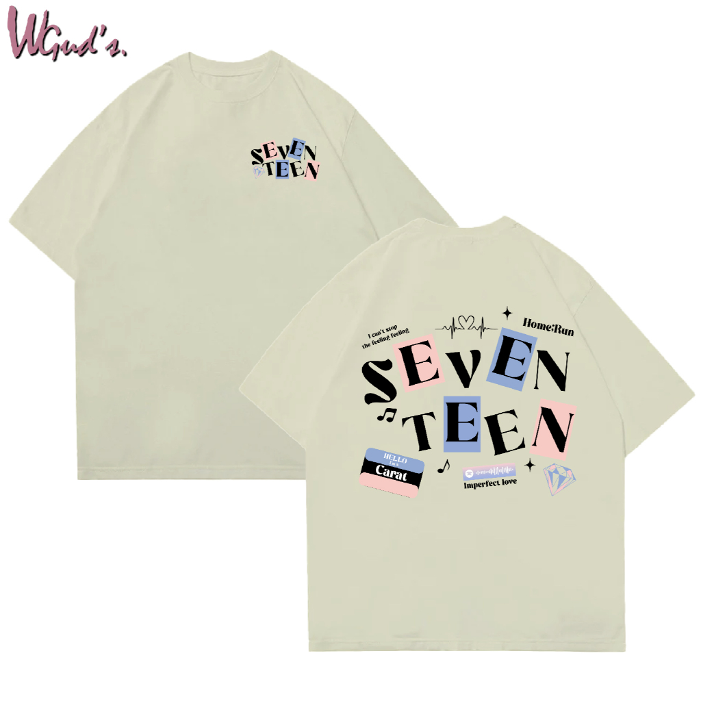 WGUD'S Cotton Combed 30S T-shirt IMPERFECT LOVE SVT [sablon DTF] Unisex Pria & Wanita *PREMIUM QUALITY*-BEIGE