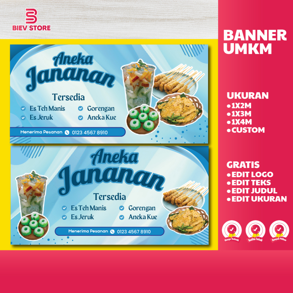 SPANDUK DAN BANNER ANEKA JAJANAN | SPANDUK JAJANAN | SPANDUK MURAH DAN BERKUALITAS | BANNER JAJANAN