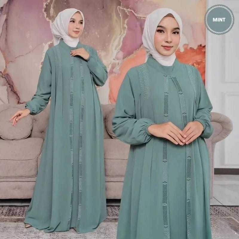 Gamis Model Terbaru 2024 Viral Tamara Dress Kondangan Model Gamis 2024 Simple Elegan Bahan Cerutybab