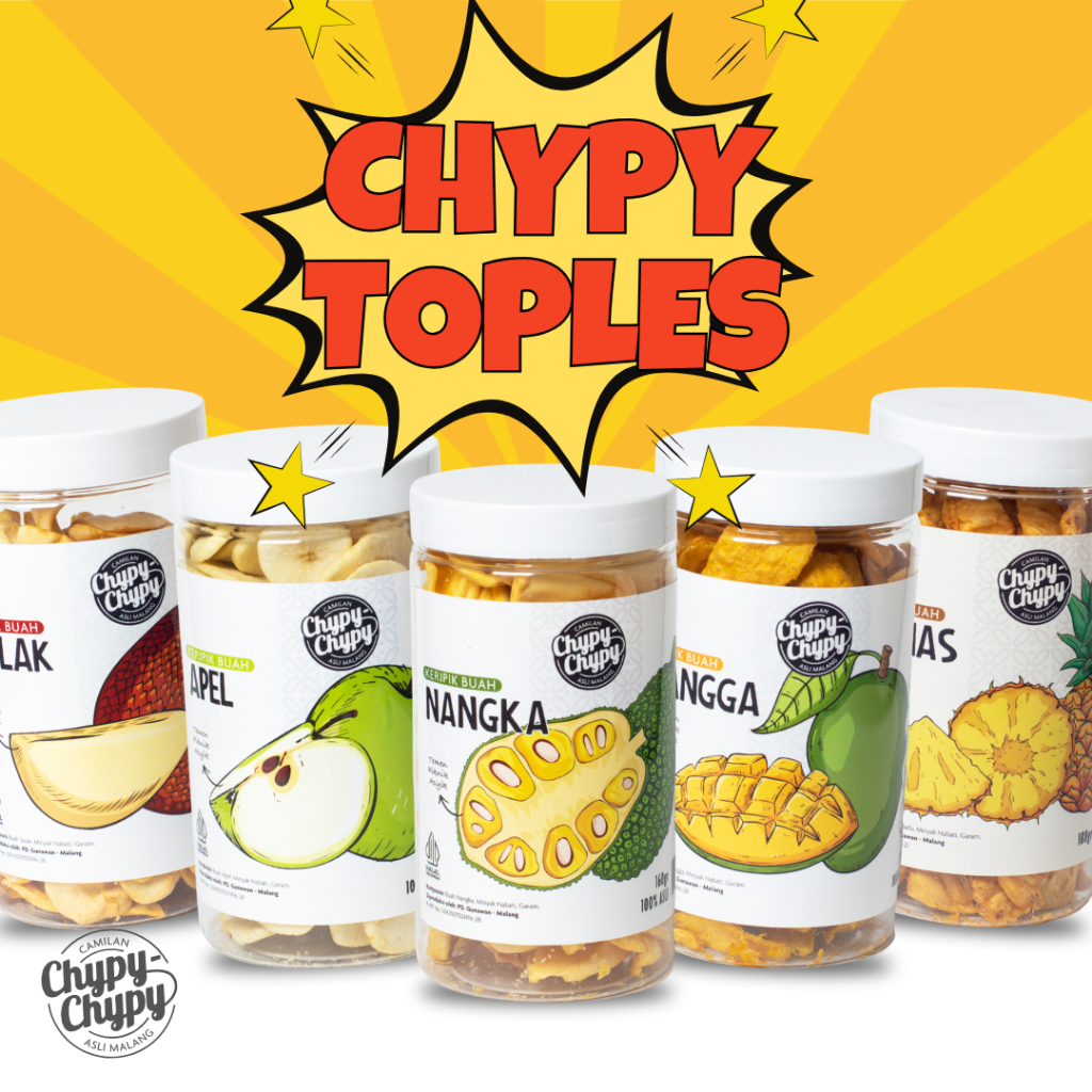 

Chypy Keripik Buah Kualitas Super - Kemasan Toples