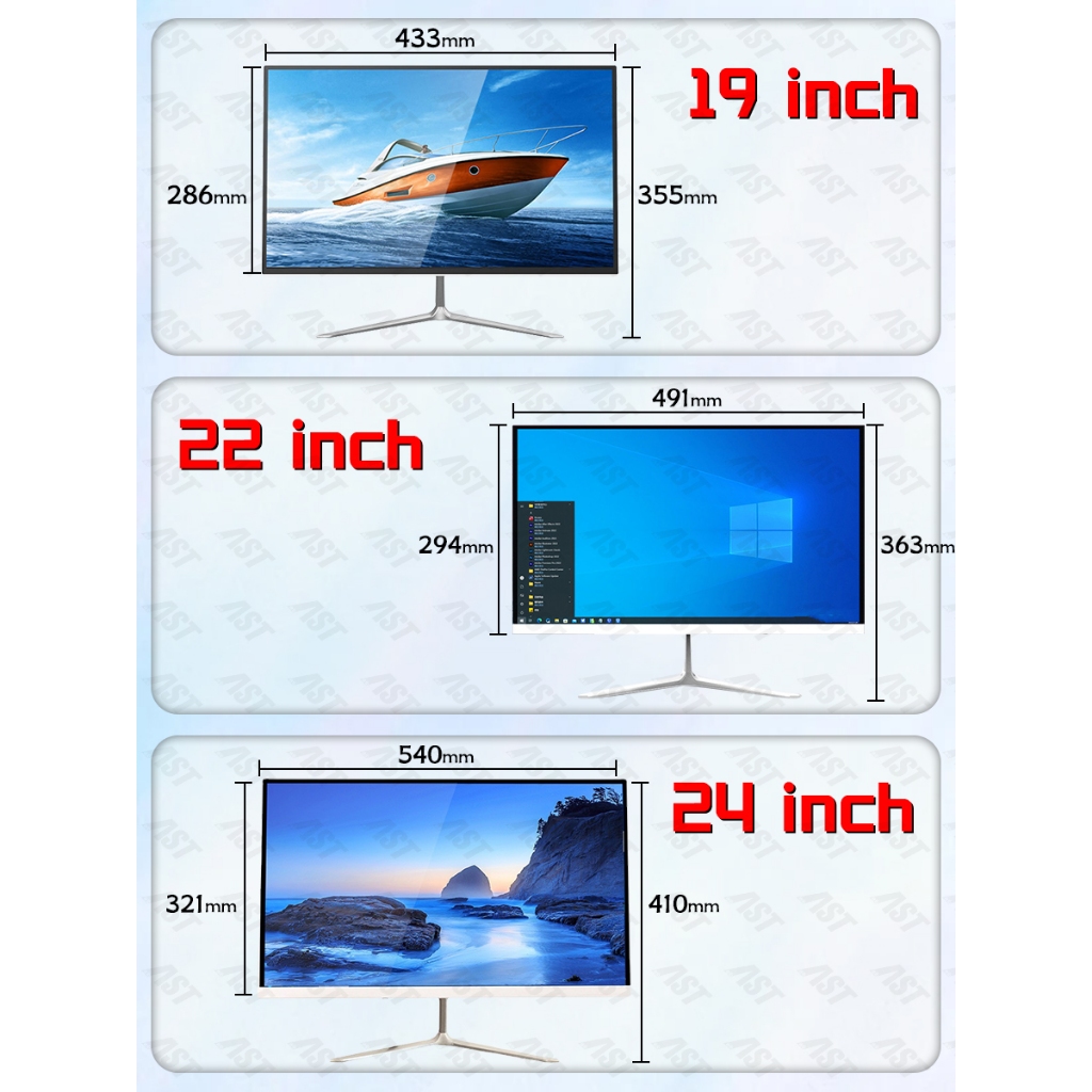 AST Komputer all-in-one PC core i5/i7,pc baru,22''/24'',Ram 8G+512GB SSD,gaming Windows 10+office-7