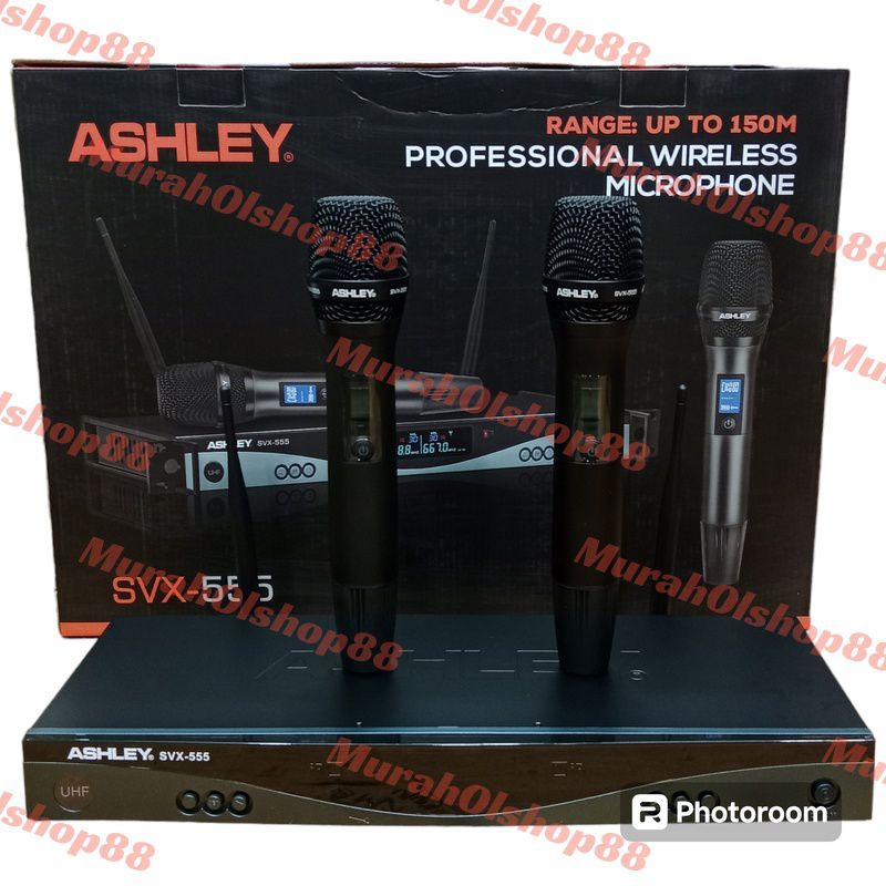 Mic Wireless Ashley SVX555 SVX 555  garansi ori
