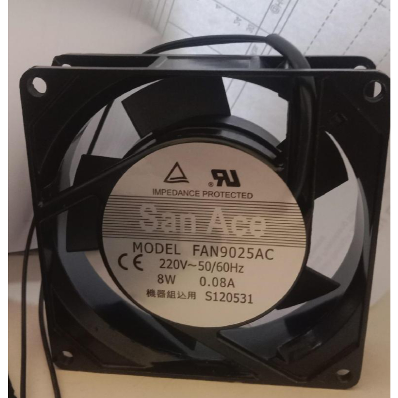 FAN AC 220V / 9X9 9CM SAN ACE FAN9025AC