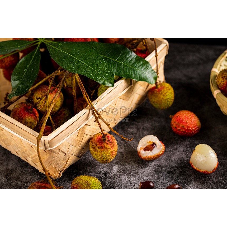 AFGC Leci Segar Lomeci Madu Fresh Lychee IMPORT 1 Kg Daging Tebal Biji Kecil