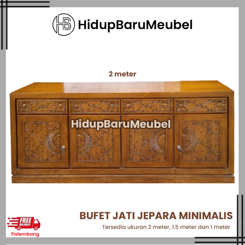 Bufet tv minimalis / lemari televisi ukir ukiran bupet tv kayu jati jepara / almari pendek ruang ten