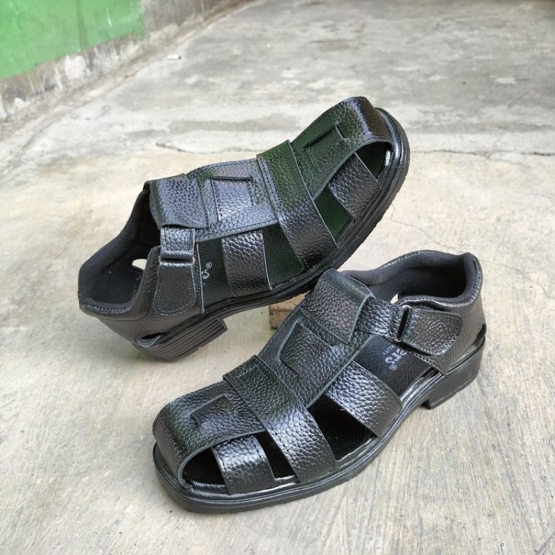 Sepatu casual kulit asli sepatu kretekan kulit asli