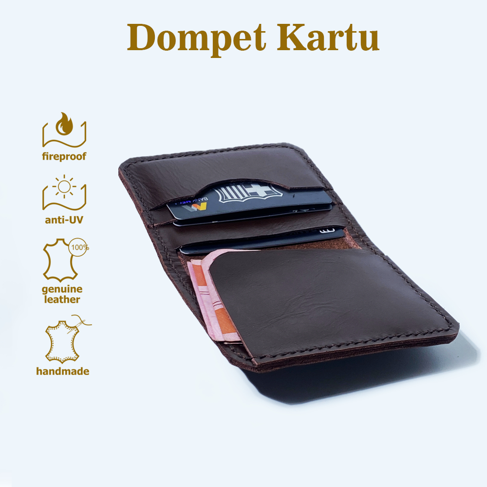 QLT Leather - Card Holder Slip | Dompet Kartu | Card Wallet | Dompet Kartu Kulit | Card Holder | Dom