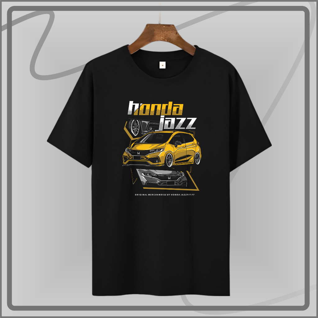 Kaos Distro Gambar Honda Jazz, Kaos Mobil Komunitas Honda Jazz, Kaos Club Mobil Jazz Keren