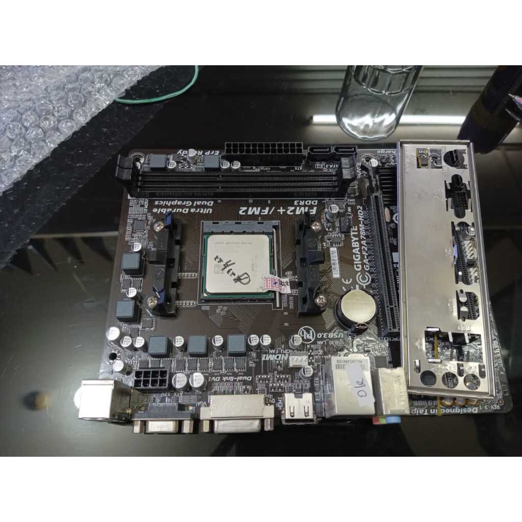 JUAL MOTHERBOARD GIGABYTE FM2/FM2+ PROC A8 7600