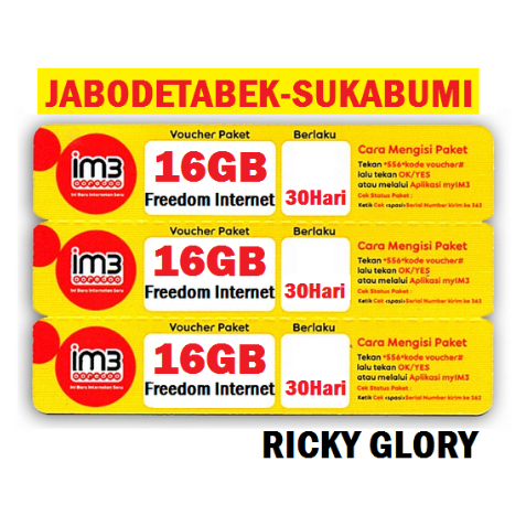 VC INDOSAT FREENET 16GB (20GB)