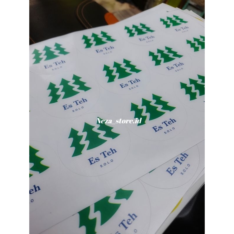 

sticker label cup es teh solo lama
