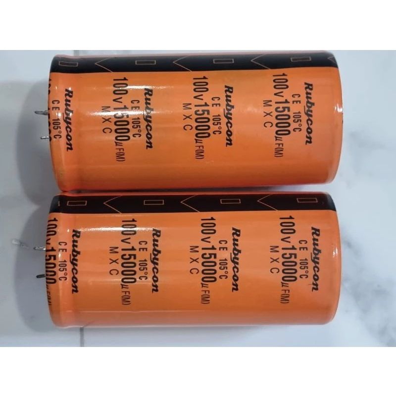 Elco 15000uf 100v Rubycon orange