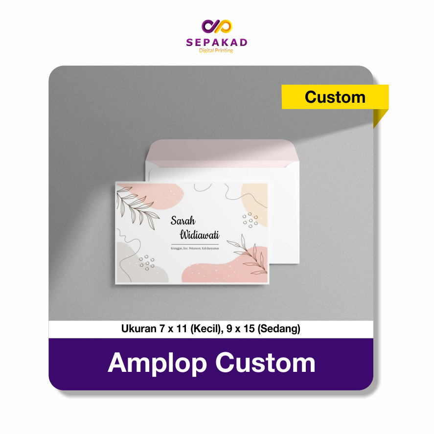 

Amplop Kondangan Custom Nama / Amplop Custom
