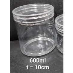Toples Tabung / Toples Silinder Tutup Tansparan