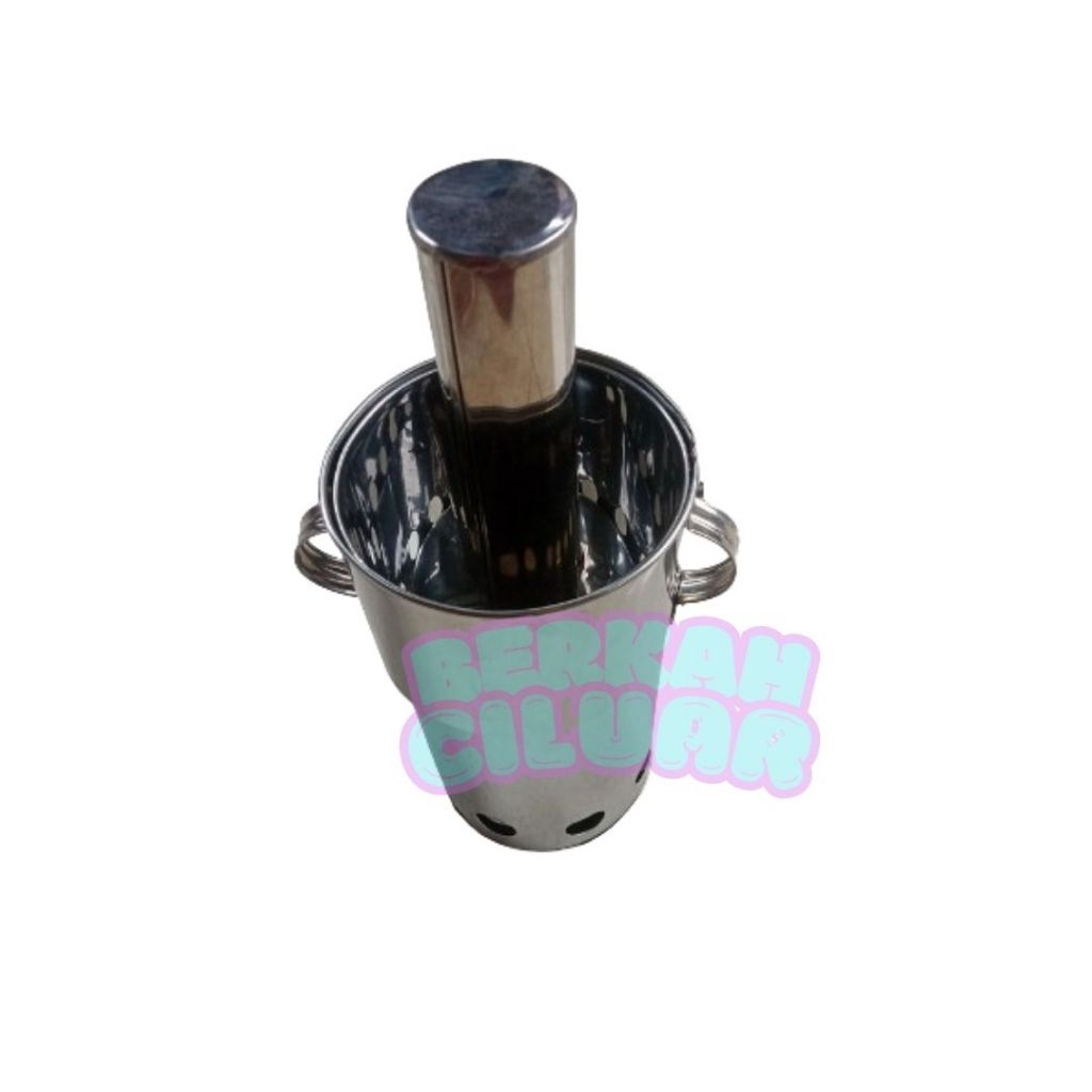 Cetakan Pentol Baso Cilor Cilok Bakso Aci Telur Mini Manual Isi 8 Lubang Dengan Pendorong Stainless