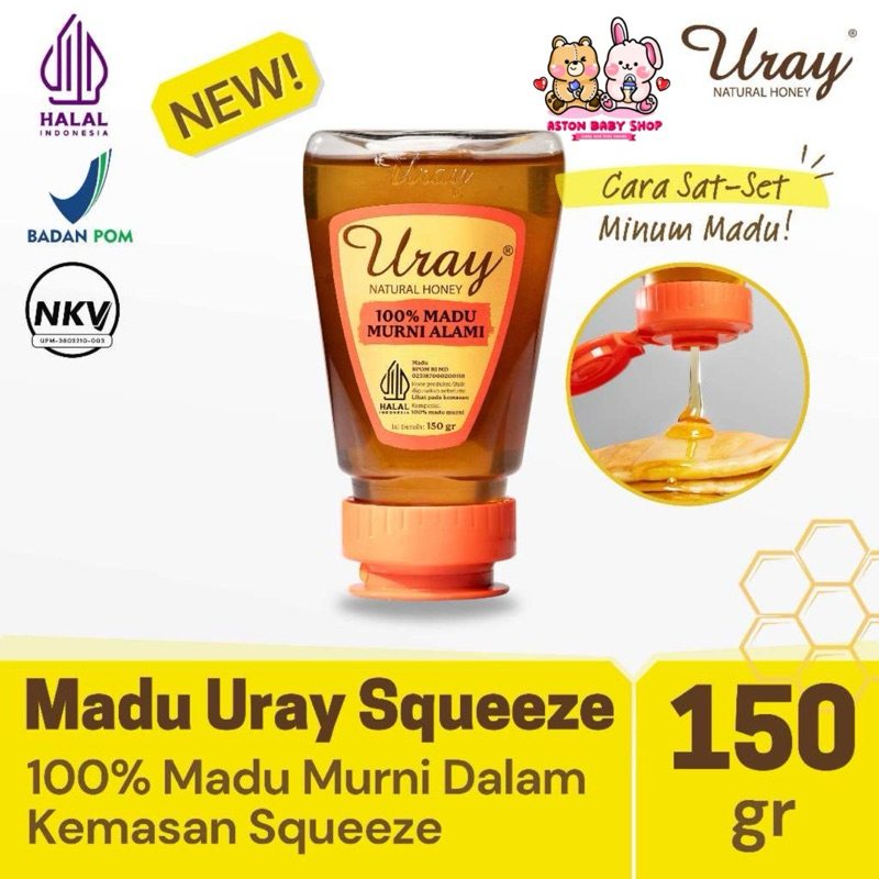 

Uray Madu Squeeze 150gr / Madu Murni 100% Asli