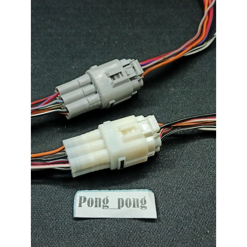 SOKET DLC 6 PIN SUZUKI MALE DAN FEMALE SEPASANG.