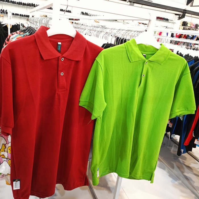 Kaos Polo Polos / Baju Polo Uniseks / Kaos Polo Pria & Wanita / Baju Kaos Polos