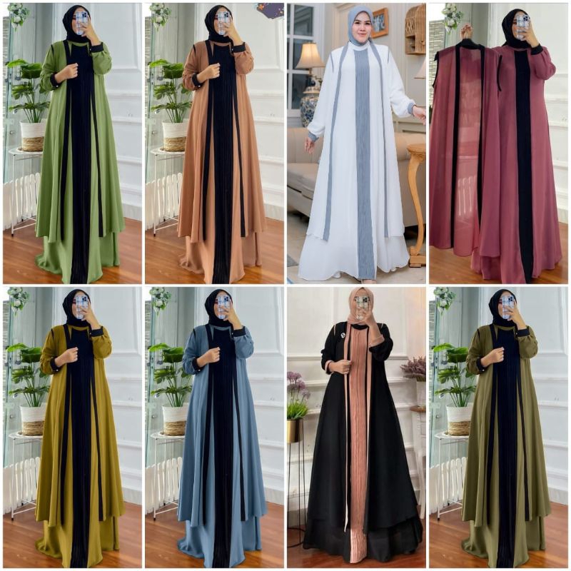 Ranaya dress set longcardi Ori Aletha