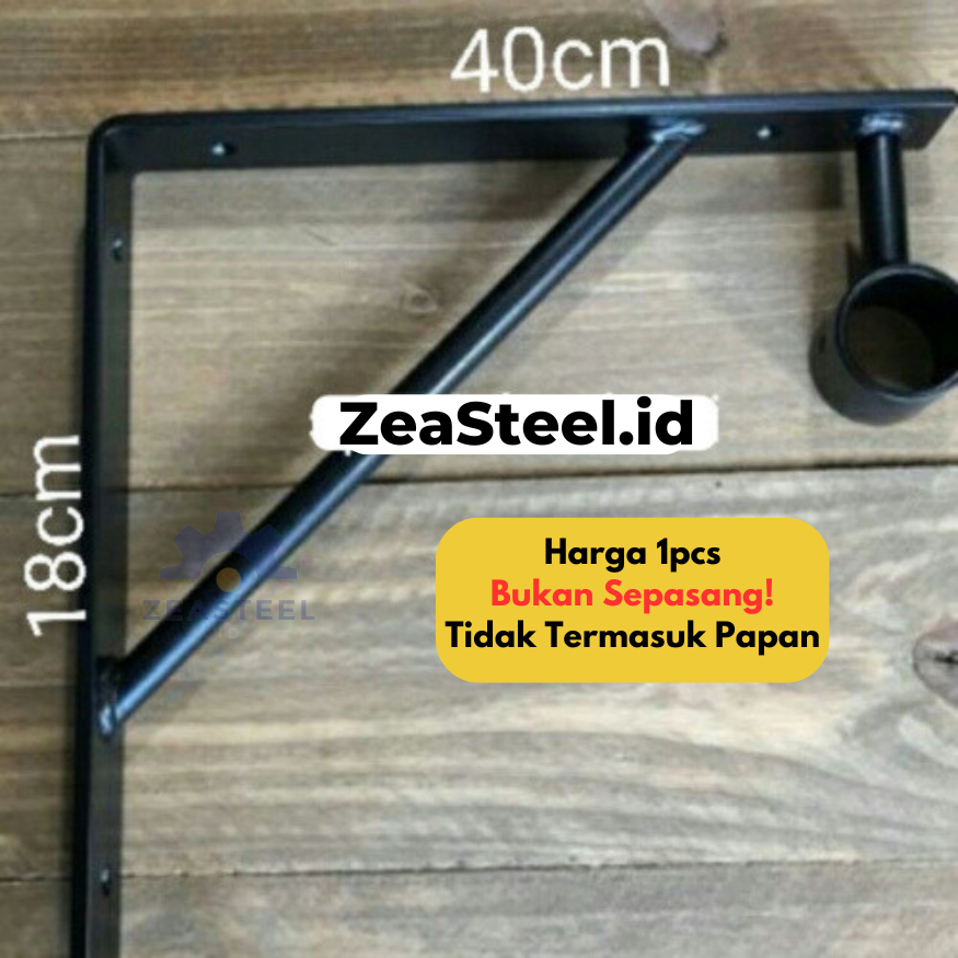 Rak Besi Breket Siku Tempel Dinding Tebal