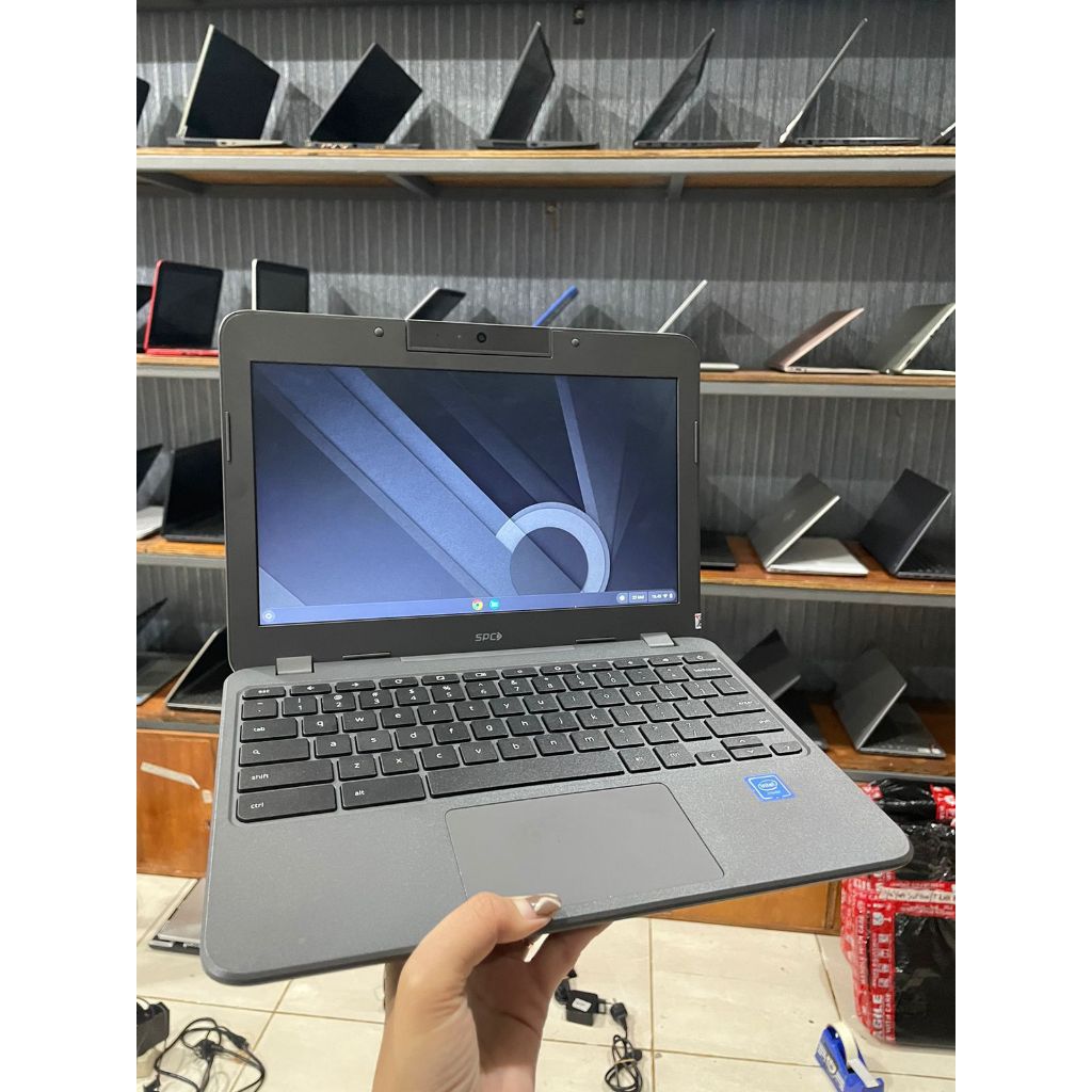 SPC Chromebook X1 Mini, Like New, Seri Baru, Grey, CELERON N4020, Ram 4/32Gb