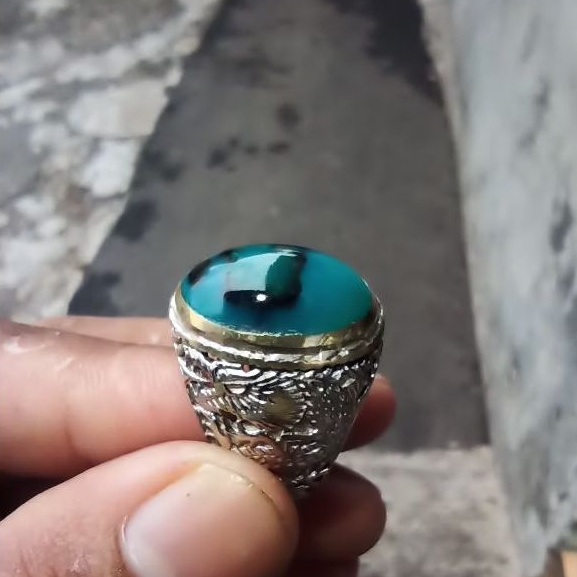 cincin batu akik bacan doko cristal natural asli batu alam
