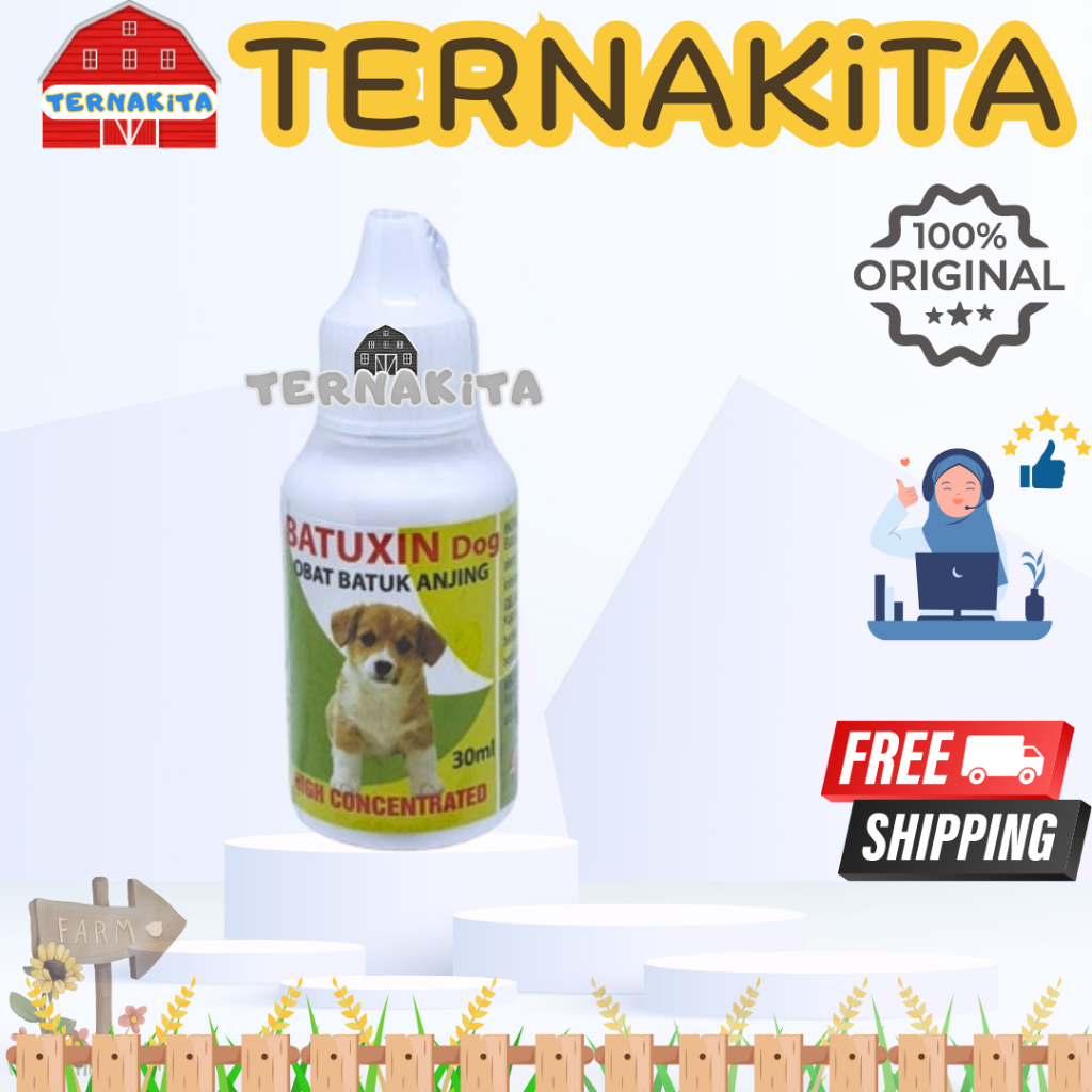 BATUXIN DOG - Obat Flu Batuk Pilek Anjing Puppies Obat Batuk Tetes Anjing