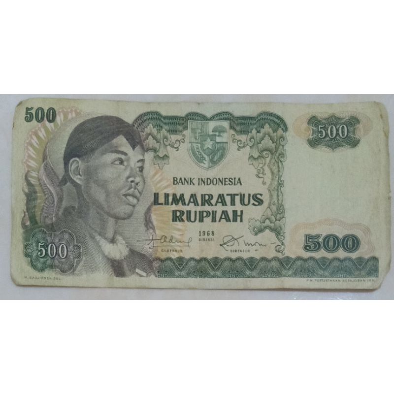 Uang Kuno 500 Rupiah Sudirman Tahun 1968