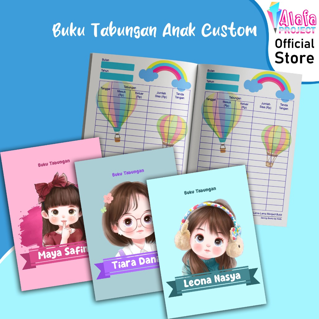 

alafaproject Buku Tabungan Anak Custom 41-50