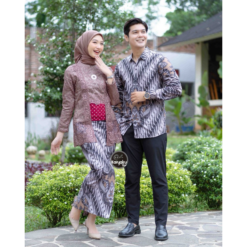 AMYRA COUPLE SET KEBAYA KUTU BARU NUDE