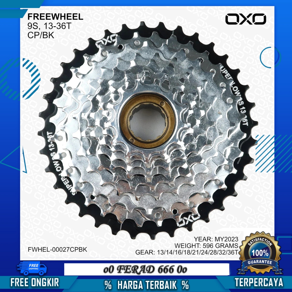 Sprocket OXO 7/8/9 Speed Model Drat Ulir Freewheel