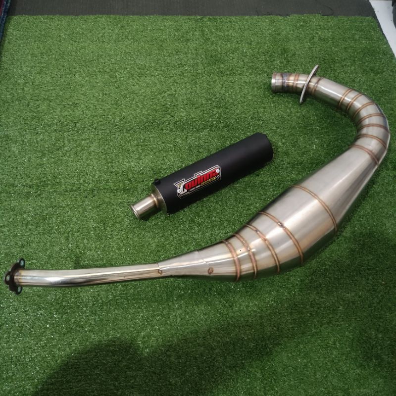 Knalpot RX King RX Spesial Repsol Leher Tipe L Lovinna