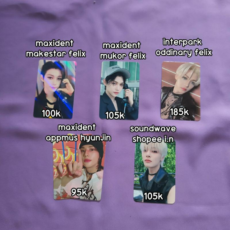 MAXIDENT MAKESTAR MS MUKOR INTERPARK ODDINARY FELIX APPLE MUSIC APPMUS HYUNJIN SOUNDWAVE SW I.N