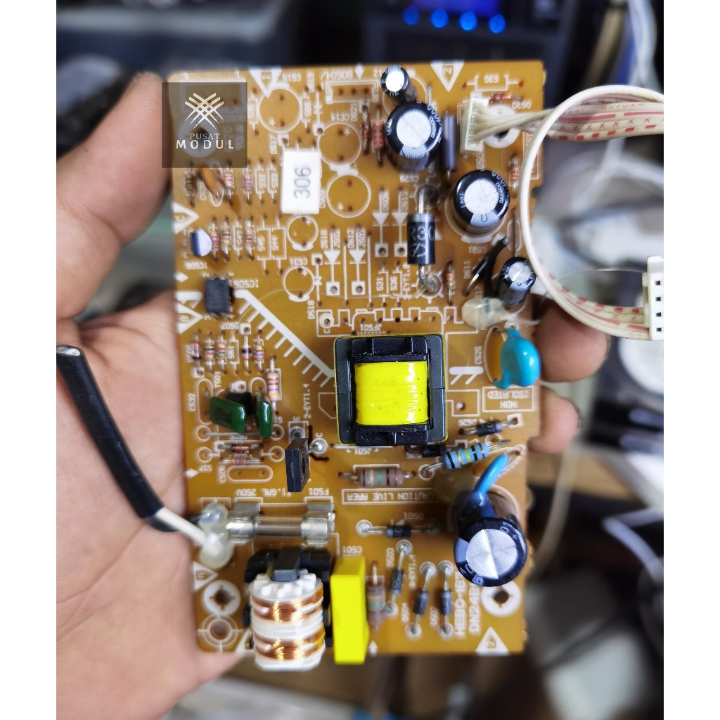 power supply dvd polytron DVD 2255HC / psu dvd polytron DN24B177 / polytron HEBO-167A