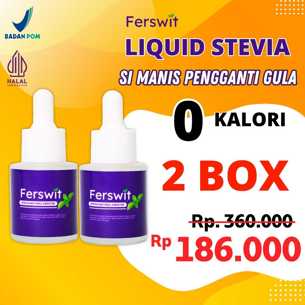 

Ferswit Stevia Alami Paket 2 Botol