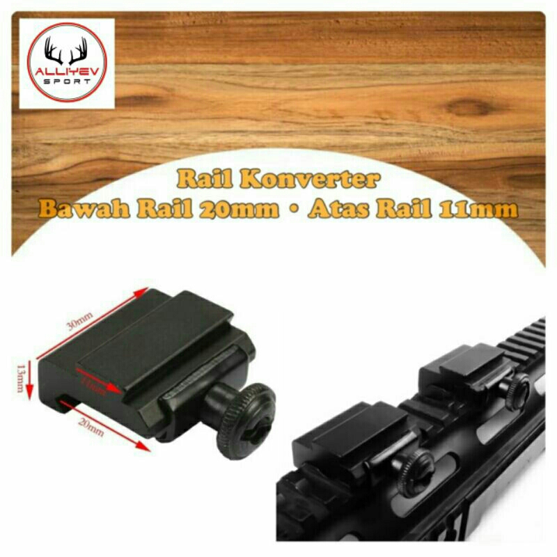 adapter mounting telescope import / adapter mounting / adapter 22 mm ke 11 mm / konverter mounting rail / adapter import