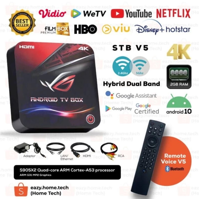 KODE T96Z STB Android TV Box V5 Root Unlock Open ALL Channel TV Netflix Certified